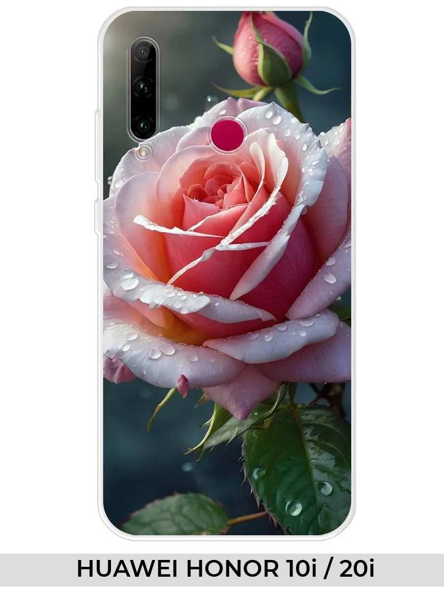 Huawei / Чехол на Honor 10i 20i розами