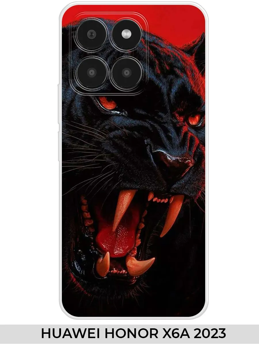 Huawei / Чехол на Honor X6A 2023 пантерой