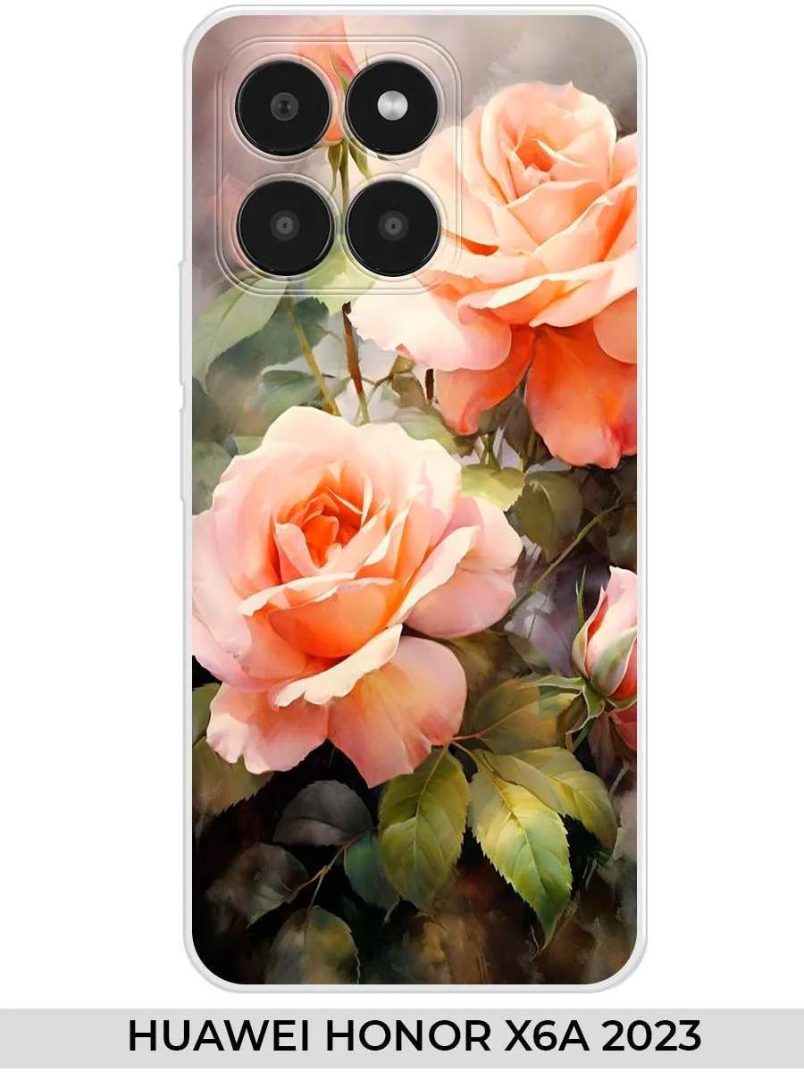 Huawei / Чехол на Honor X6A 2023 розами
