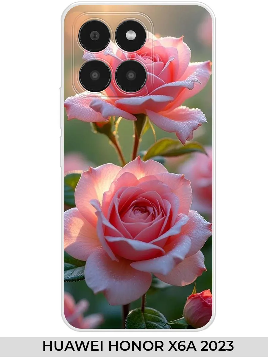Huawei / Чехол на Honor X6A 2023 розами