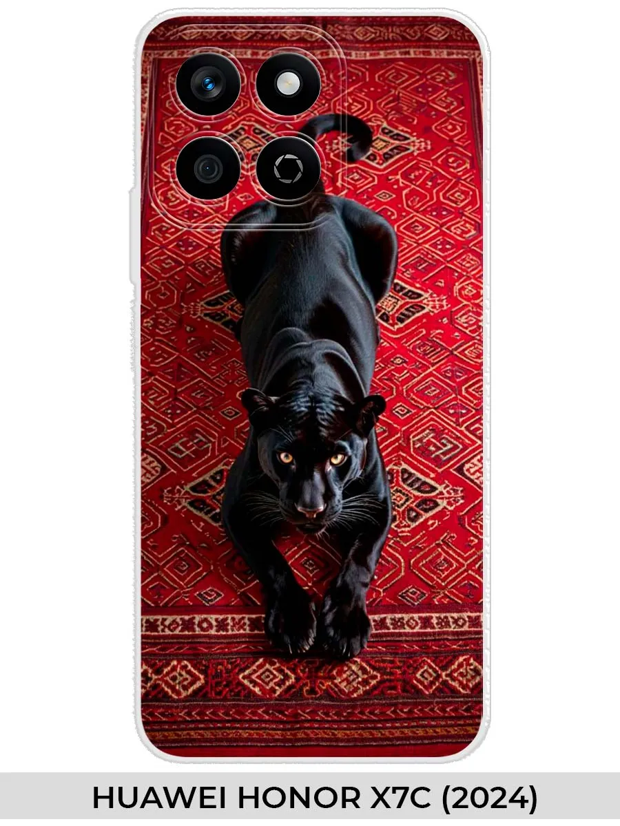Huawei / Чехол на Honor X7C (2024) пантерой