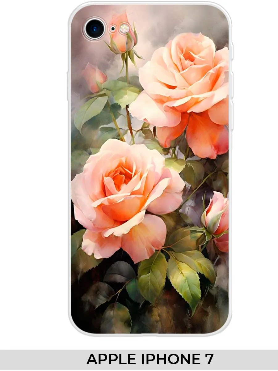 NOOTO / Чехол на Apple iPhone 7 (для Айфон 7) розами
