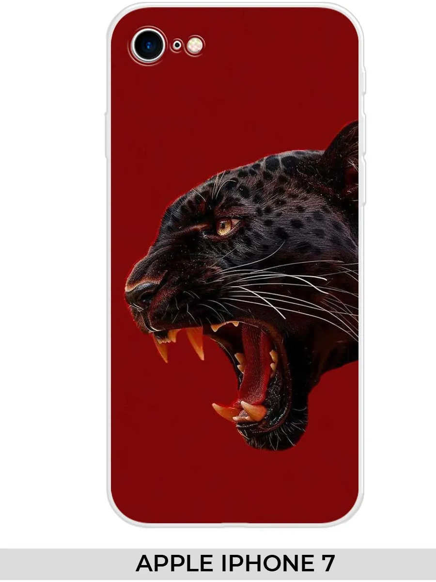 NOOTO / Чехол на Apple iPhone 7 (для Айфон 7) пантерой