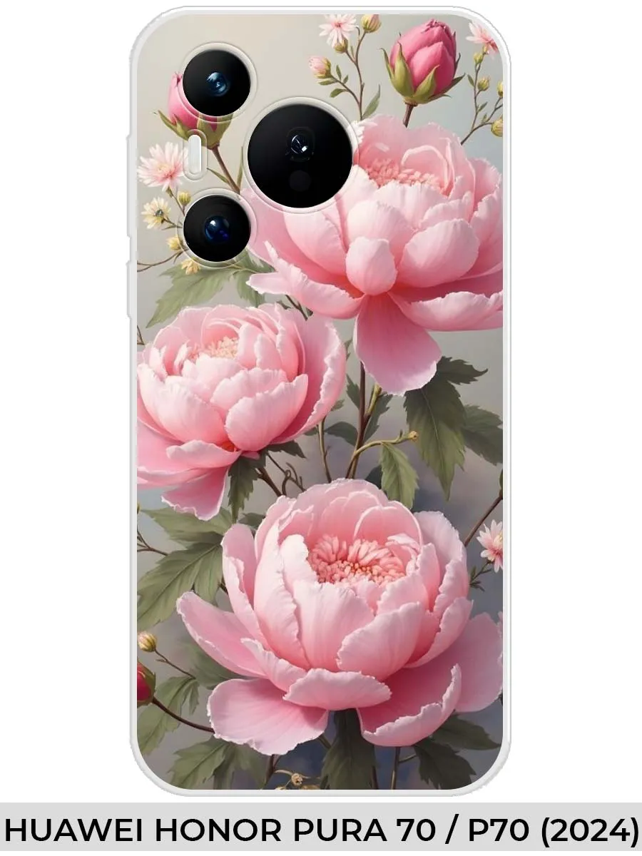 Huawei / Чехол на Honor PURA 70 P70 (2024) розами