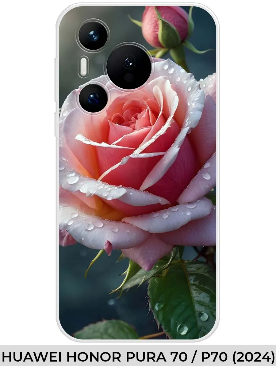 Huawei / Чехол на Honor PURA 70 P70 (2024) розами