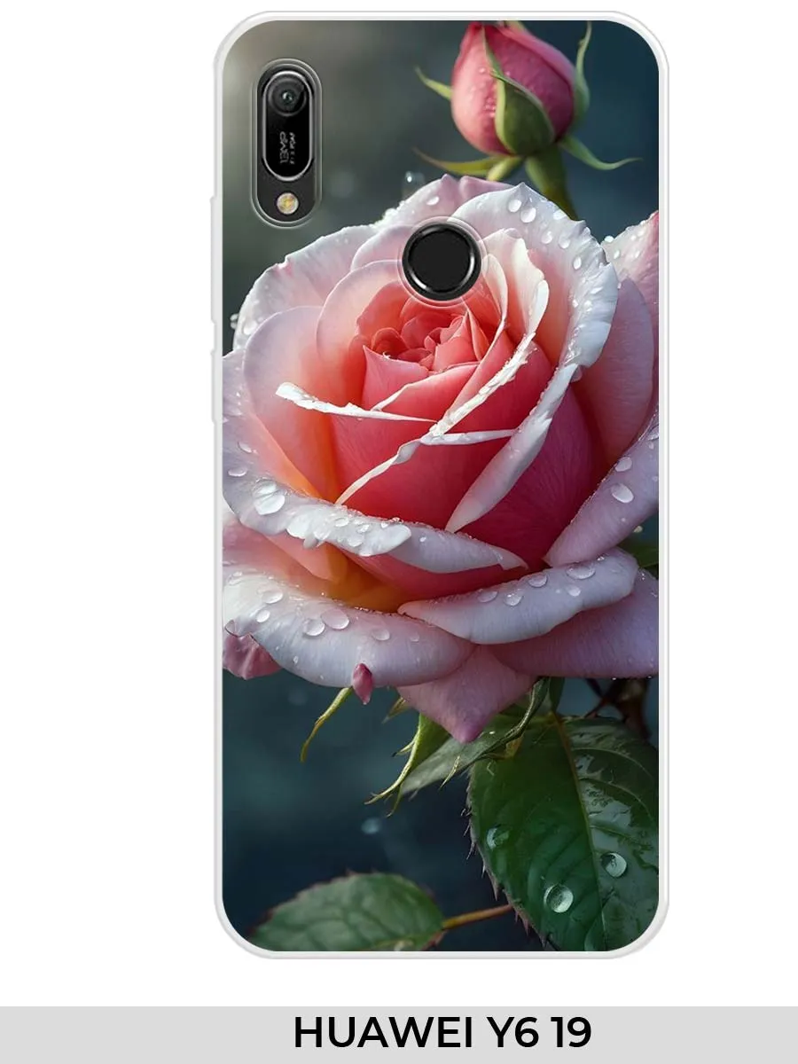 Huawei / Чехол на Y6 19 Enjoi 9E 8A pro 8a розами