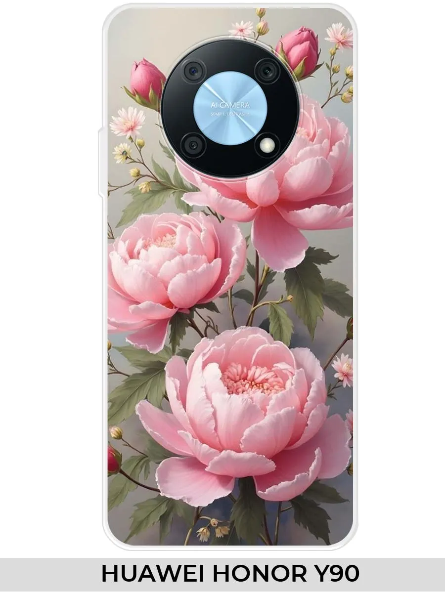 Huawei / Чехол на Honor Y90 (для Хонор У90) розами