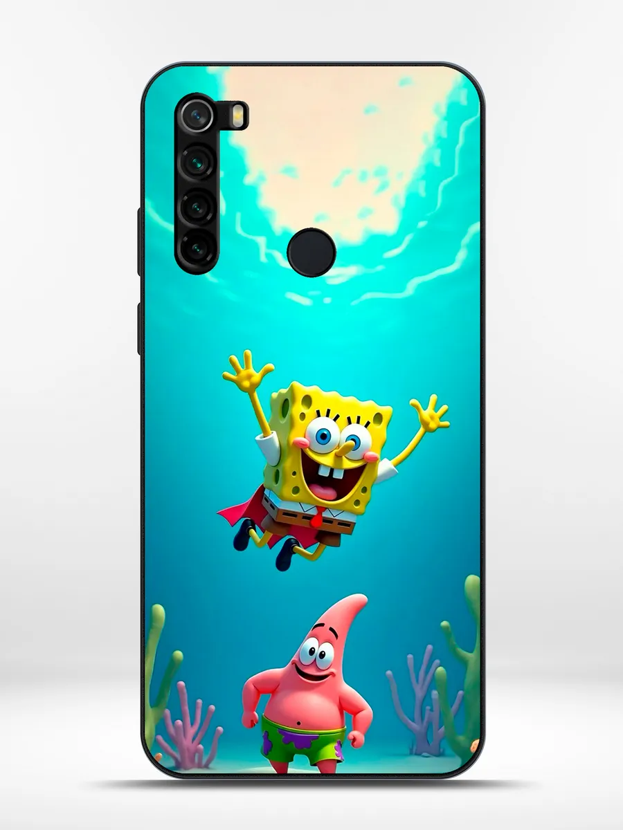 KRISTYSHOP / Чехол на Redmi Note 8 губка боб
