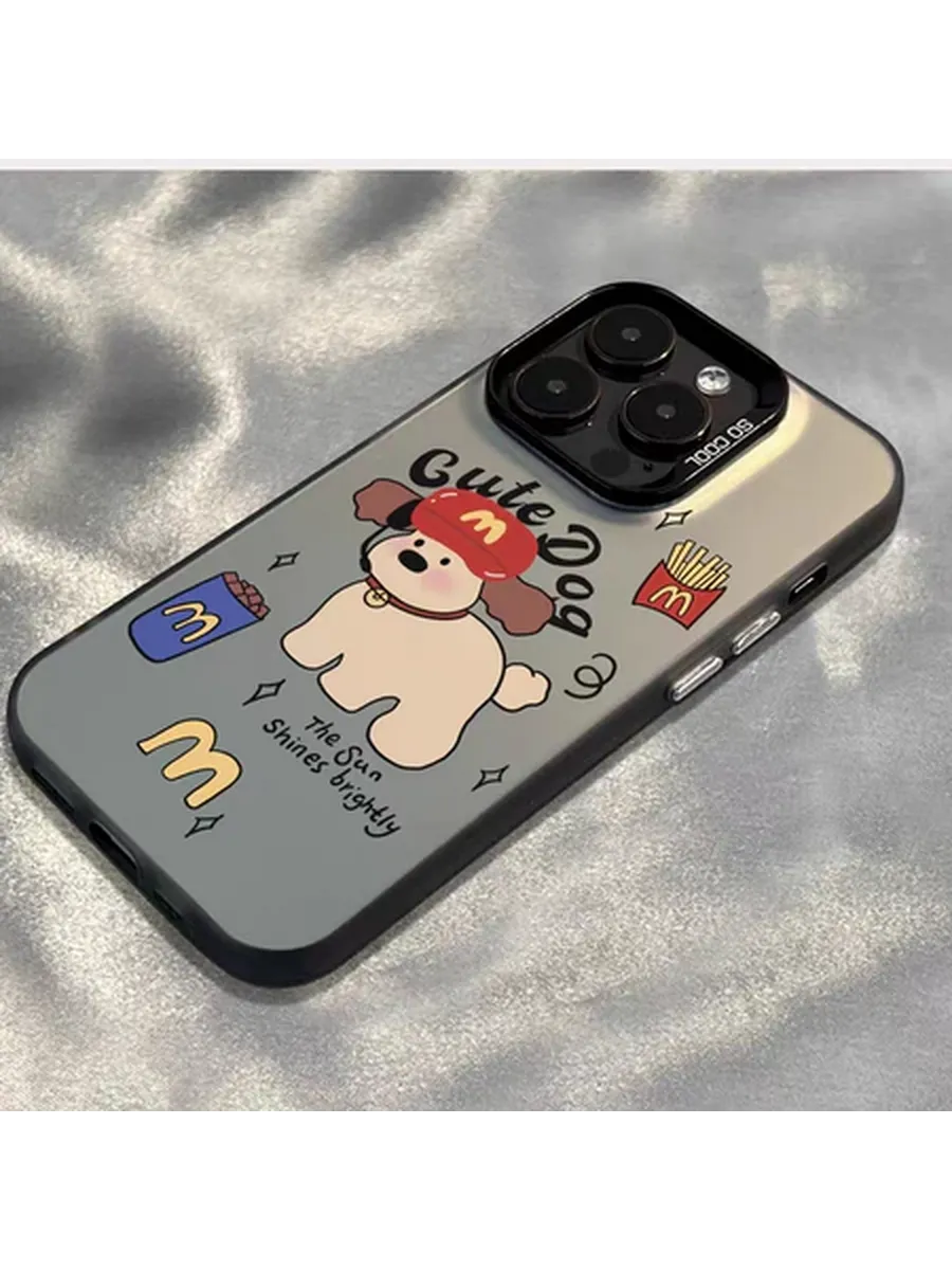 Чехол на iPhone 15 PRO MAX чёрный Собачка
