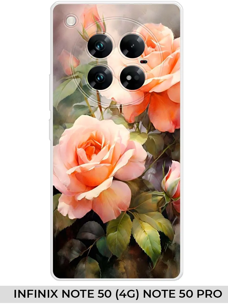 Infinix / Чехол на ZERO 40 (4G) 2024 розами