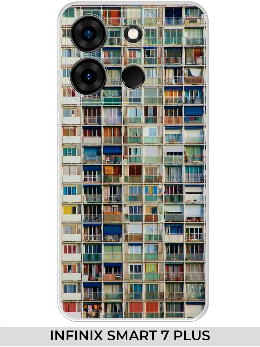 Infinix / Чехол на SMART 7+ (для Инфиникс Смарт 7+) панелька
