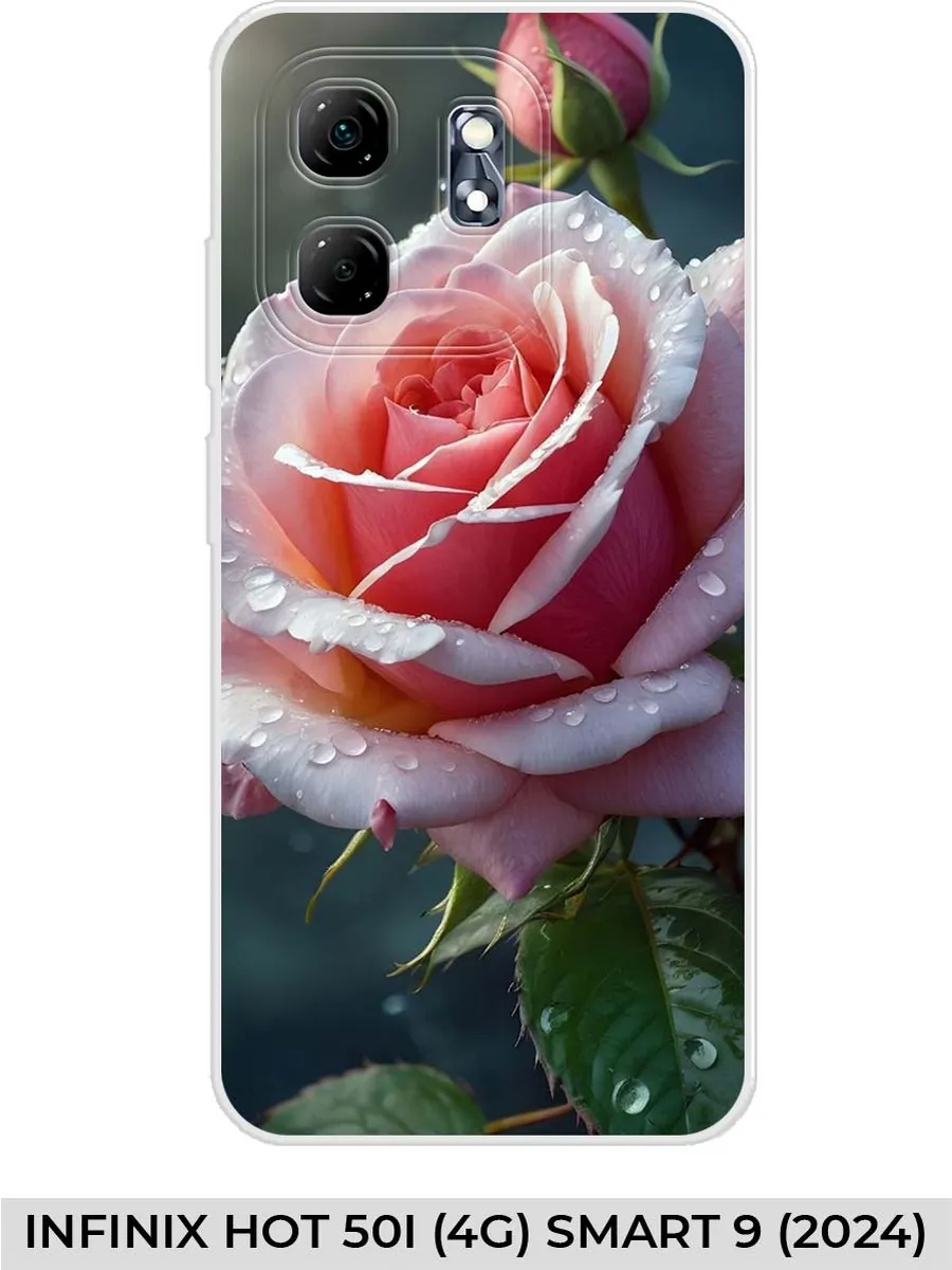 Infinix / Чехол на HOT 50i (4G) Smart 9 (2024) розами