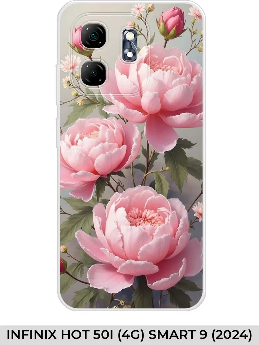 Infinix / Чехол на HOT 50i (4G) Smart 9 (2024) розами