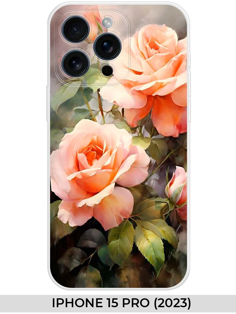 NOOTO / Чехол на iPhone 15 PRO (2023) розами