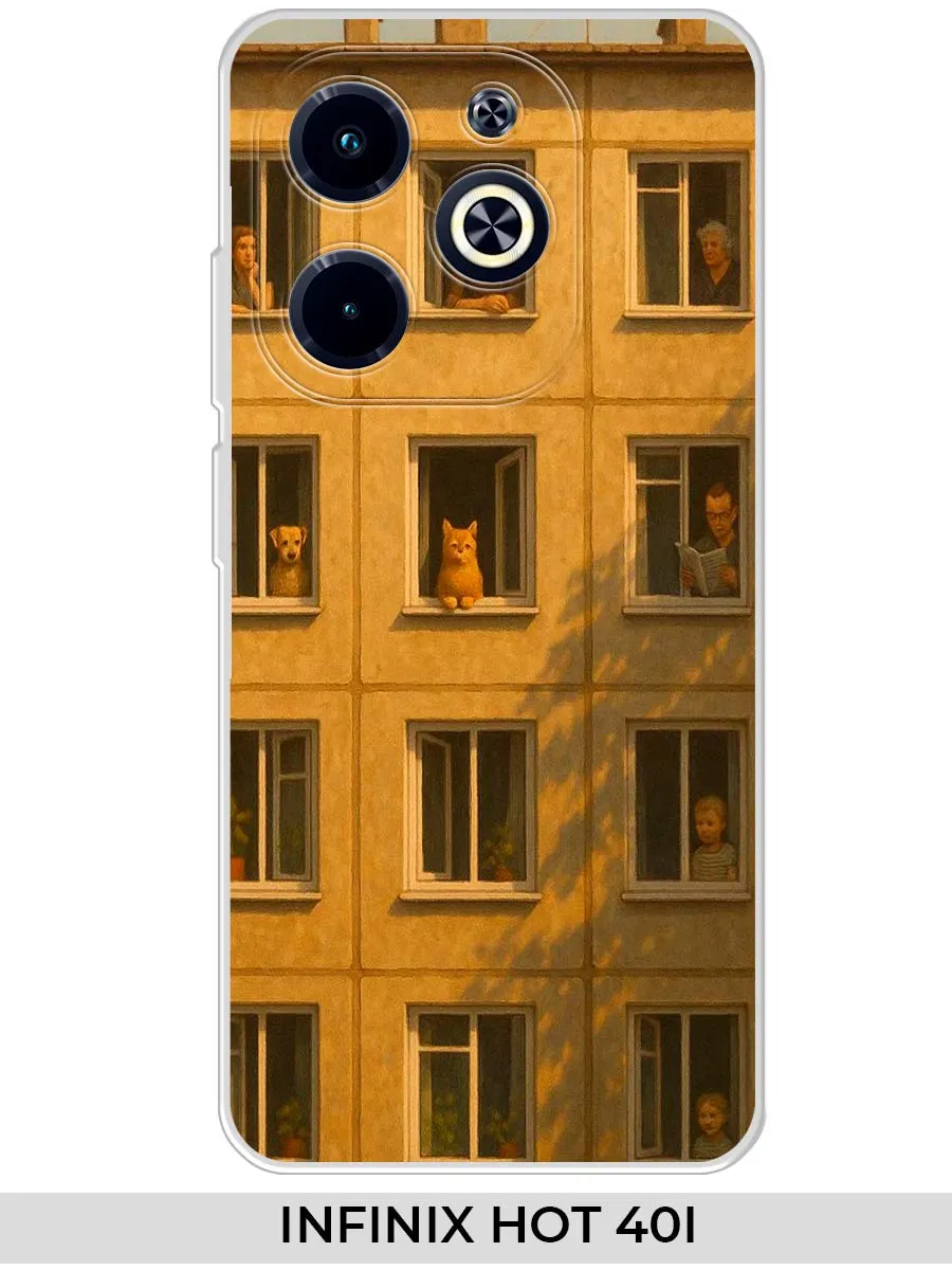 Infinix / Чехол на Hot 40i (для Инфиникс Хот 40 ай) панелька