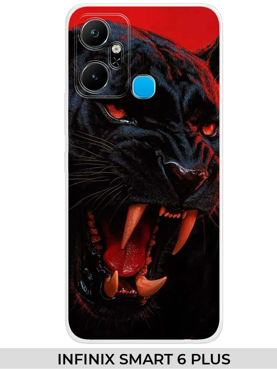 Infinix / Чехол на SMART 6+ (для смарт 6 плюс) пантерой
