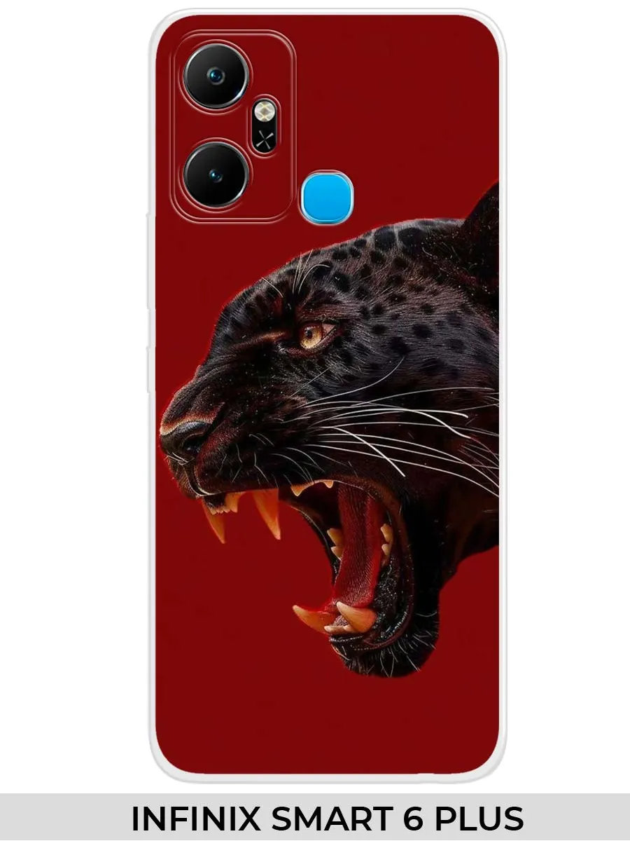 Infinix / Чехол на SMART 6+ (для смарт 6 плюс) пантерой
