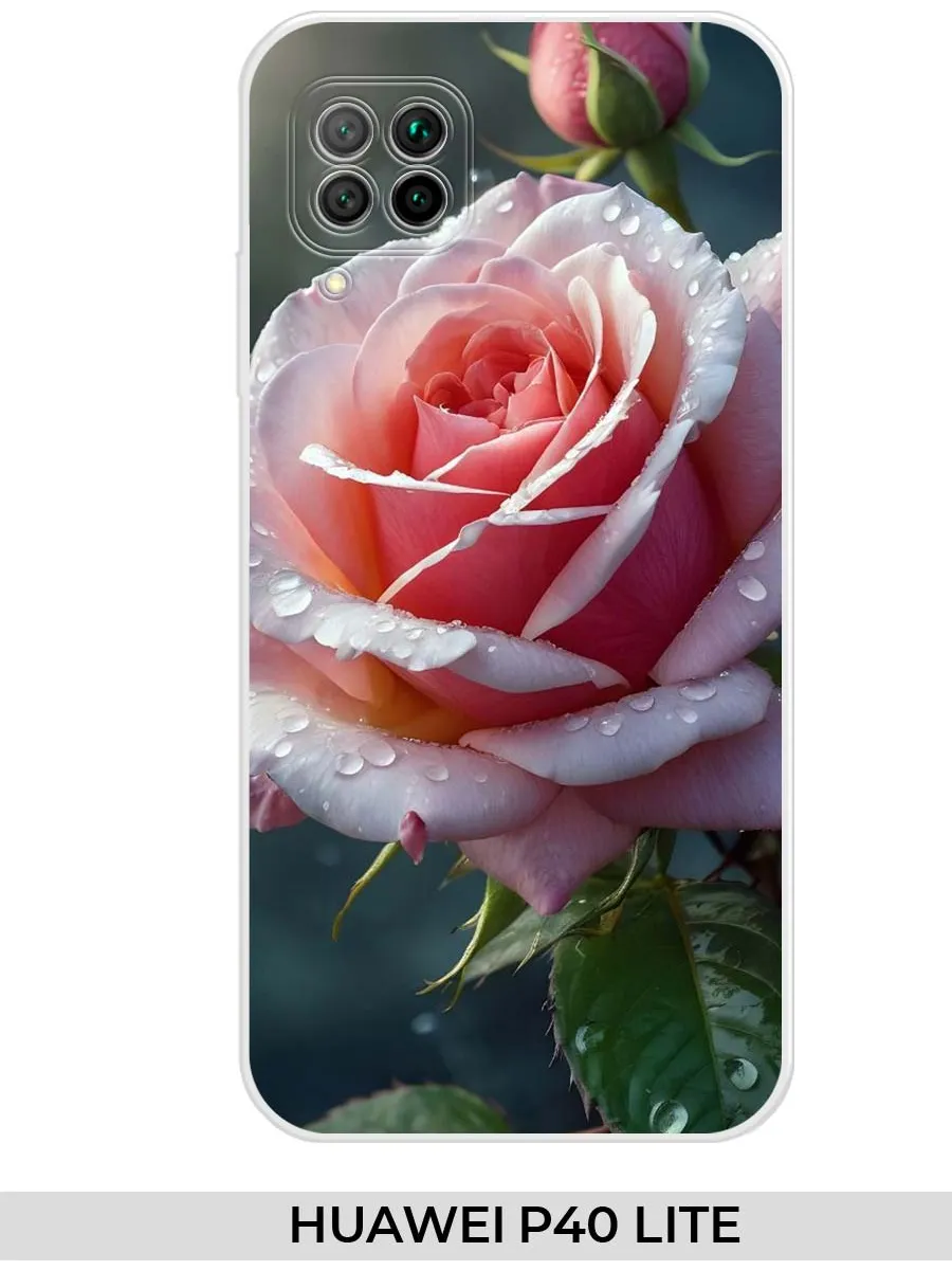 Huawei / Чехол на P40 Lite розами