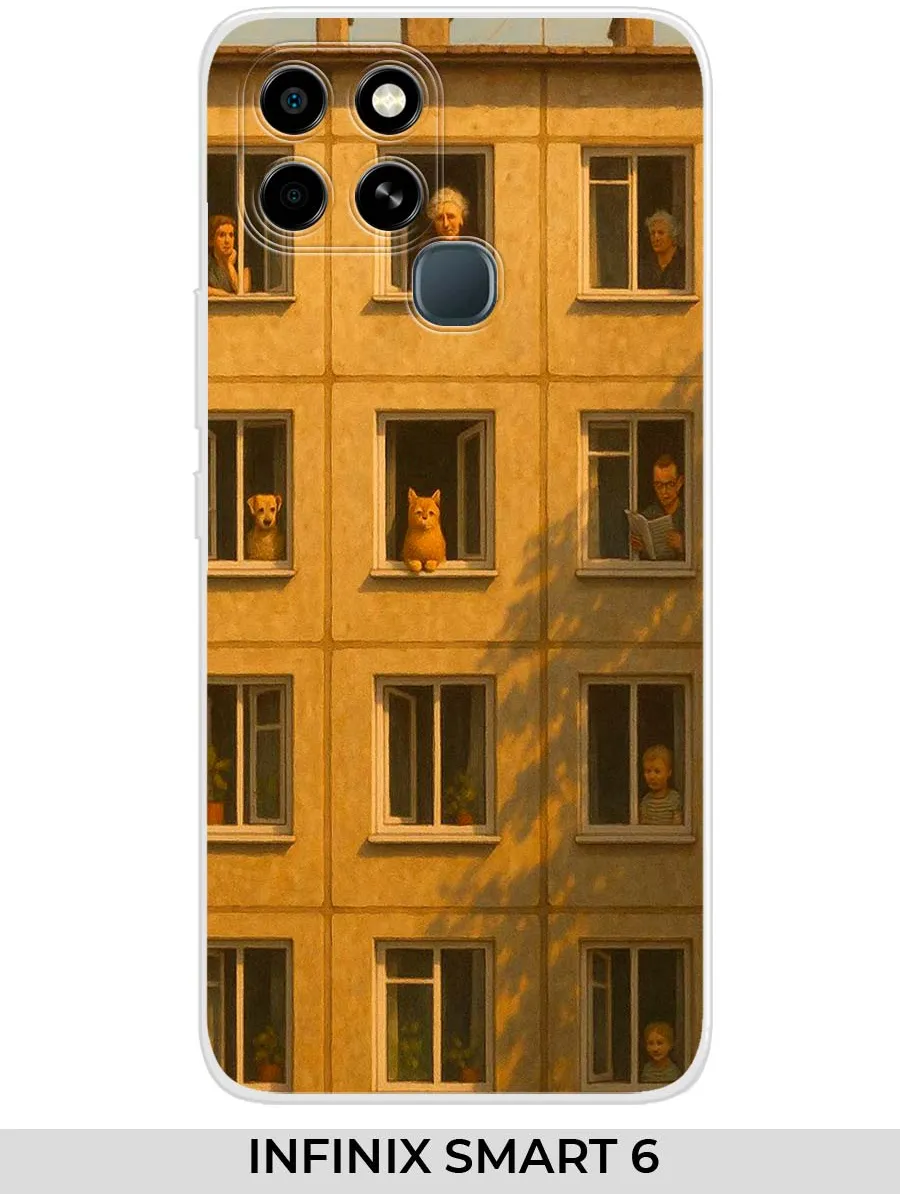 Infinix / Чехол на SMART 6 (для Инфиникс смарт 6) панелька