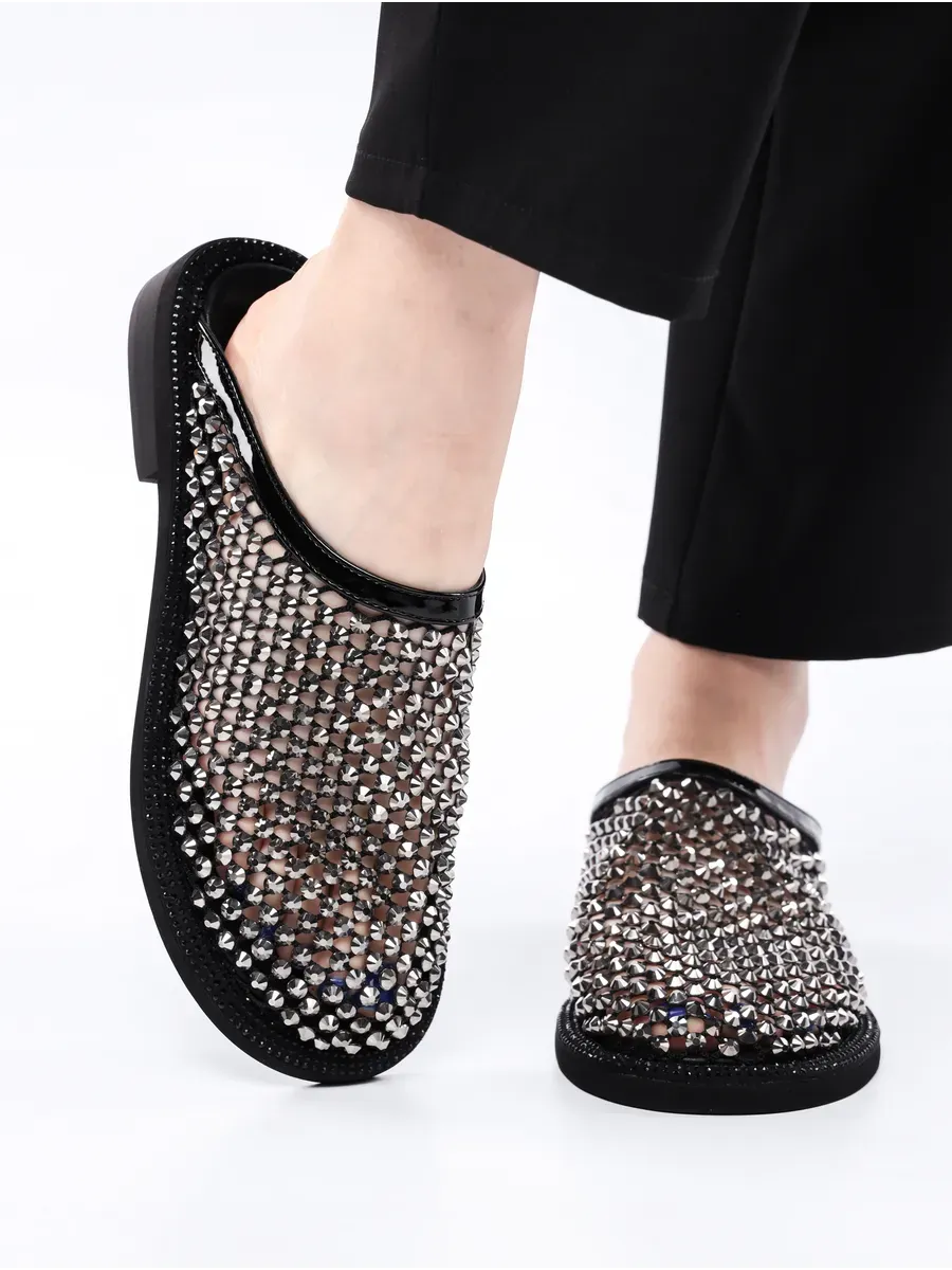 Chanel / Шлепанцы в сеточку с закрытым мысом