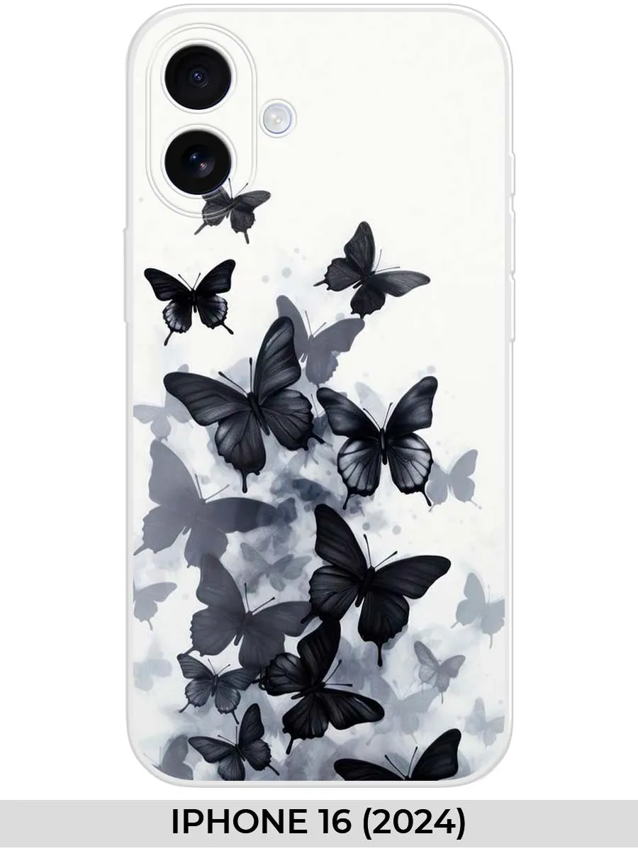 NOOTO / Чехол на iPhone 16 (2024) с бабочками