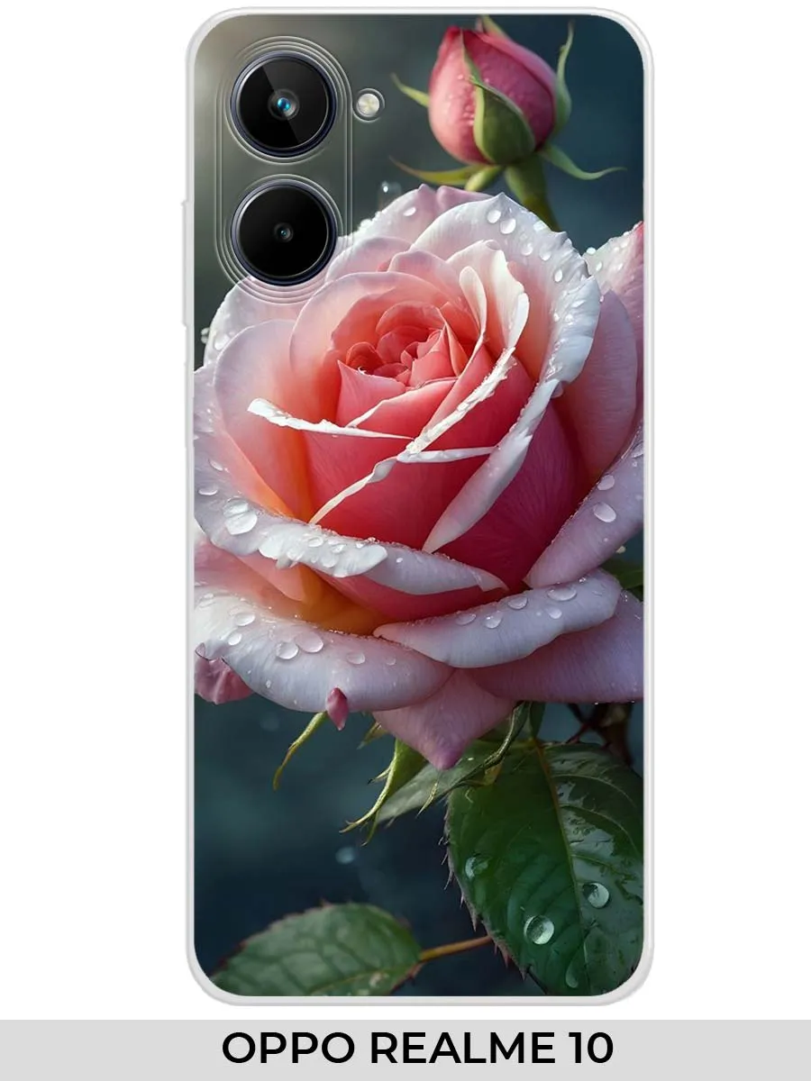 oppo / Чехол на Realme 10 (для Реалми 10) розами