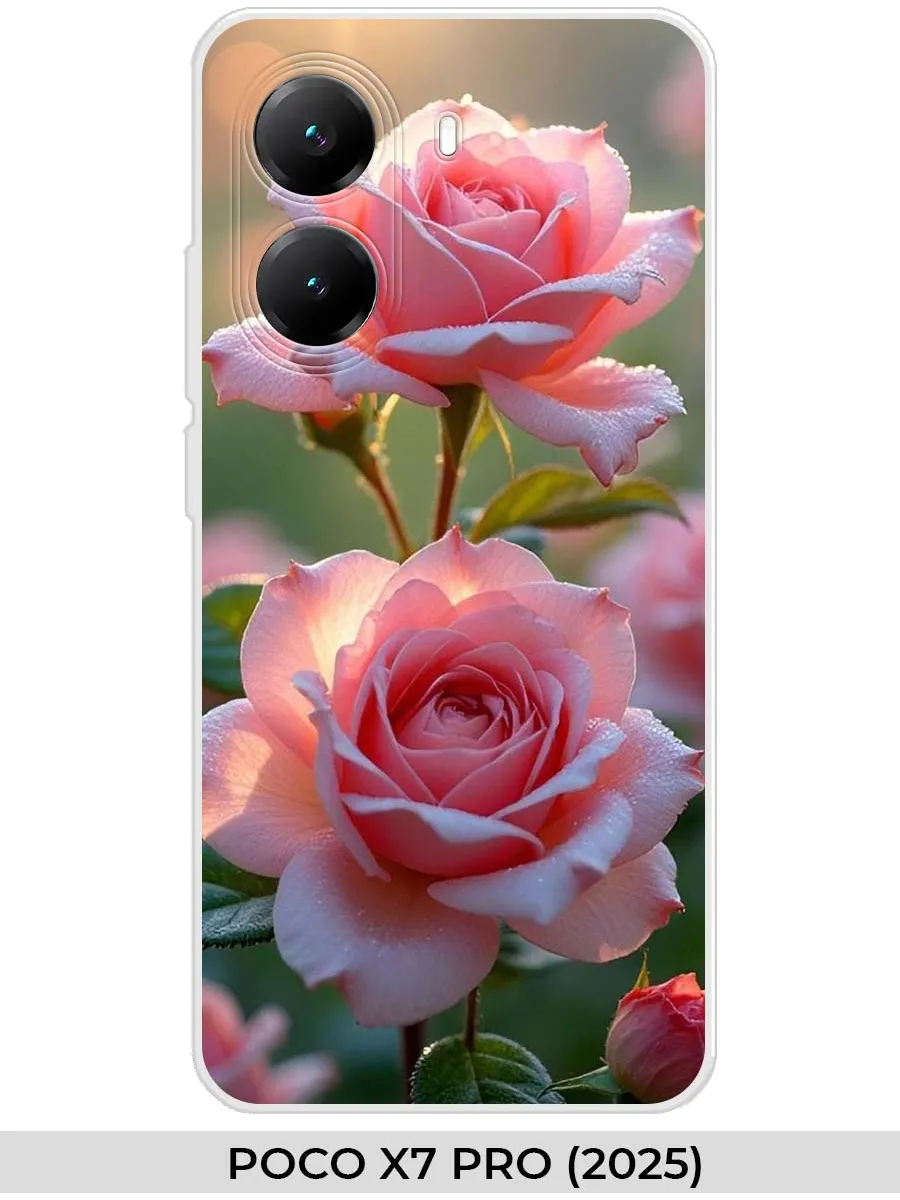Xiaomi / Чехол на POCO X7 PRO (2025) розами