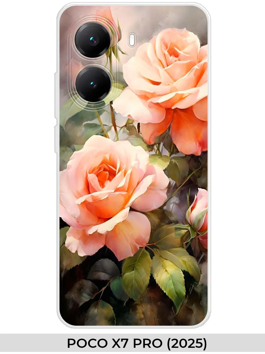 Xiaomi / Чехол на POCO X7 PRO (2025) розами