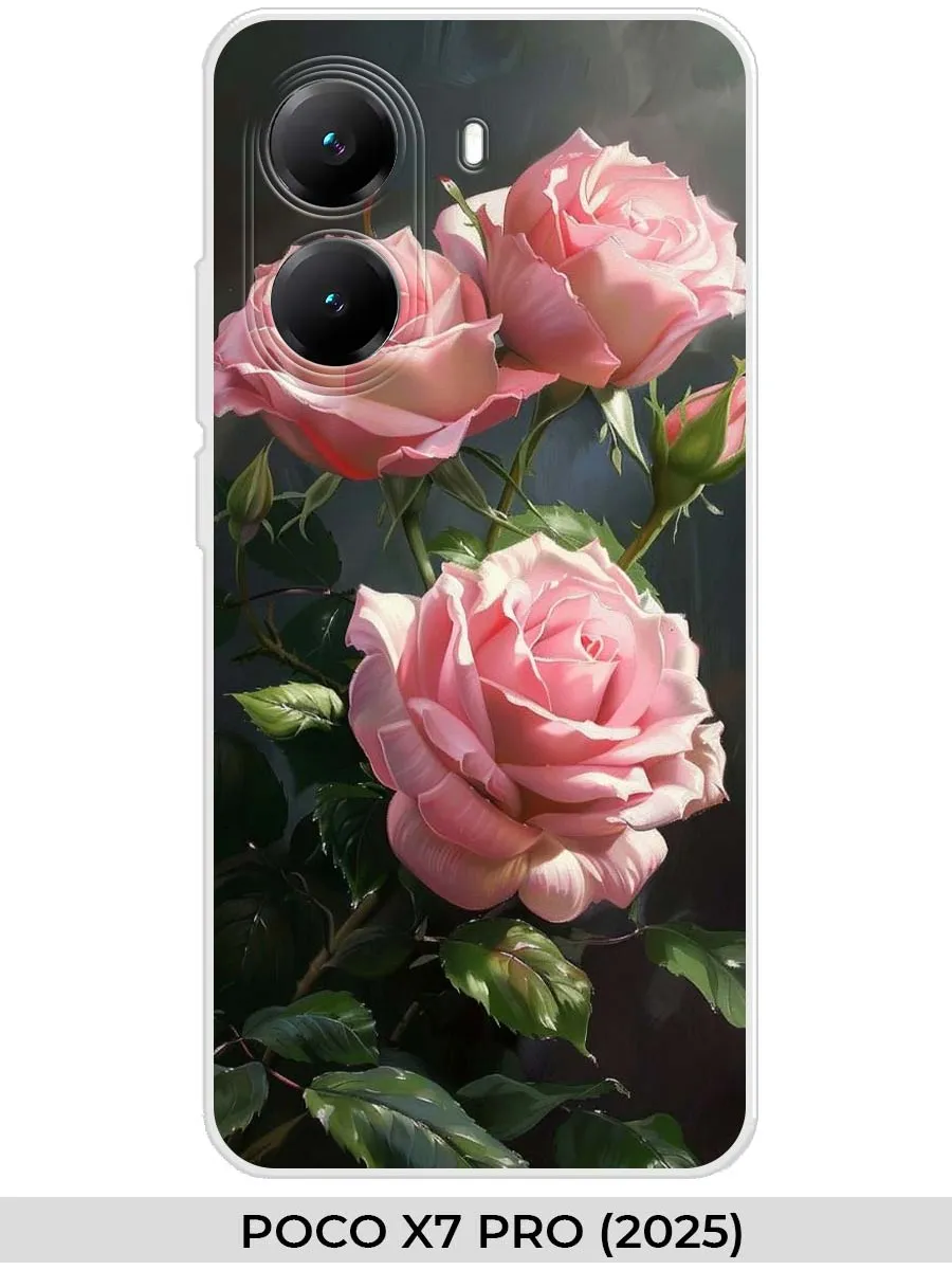 Xiaomi / Чехол на POCO X7 PRO (2025) розами