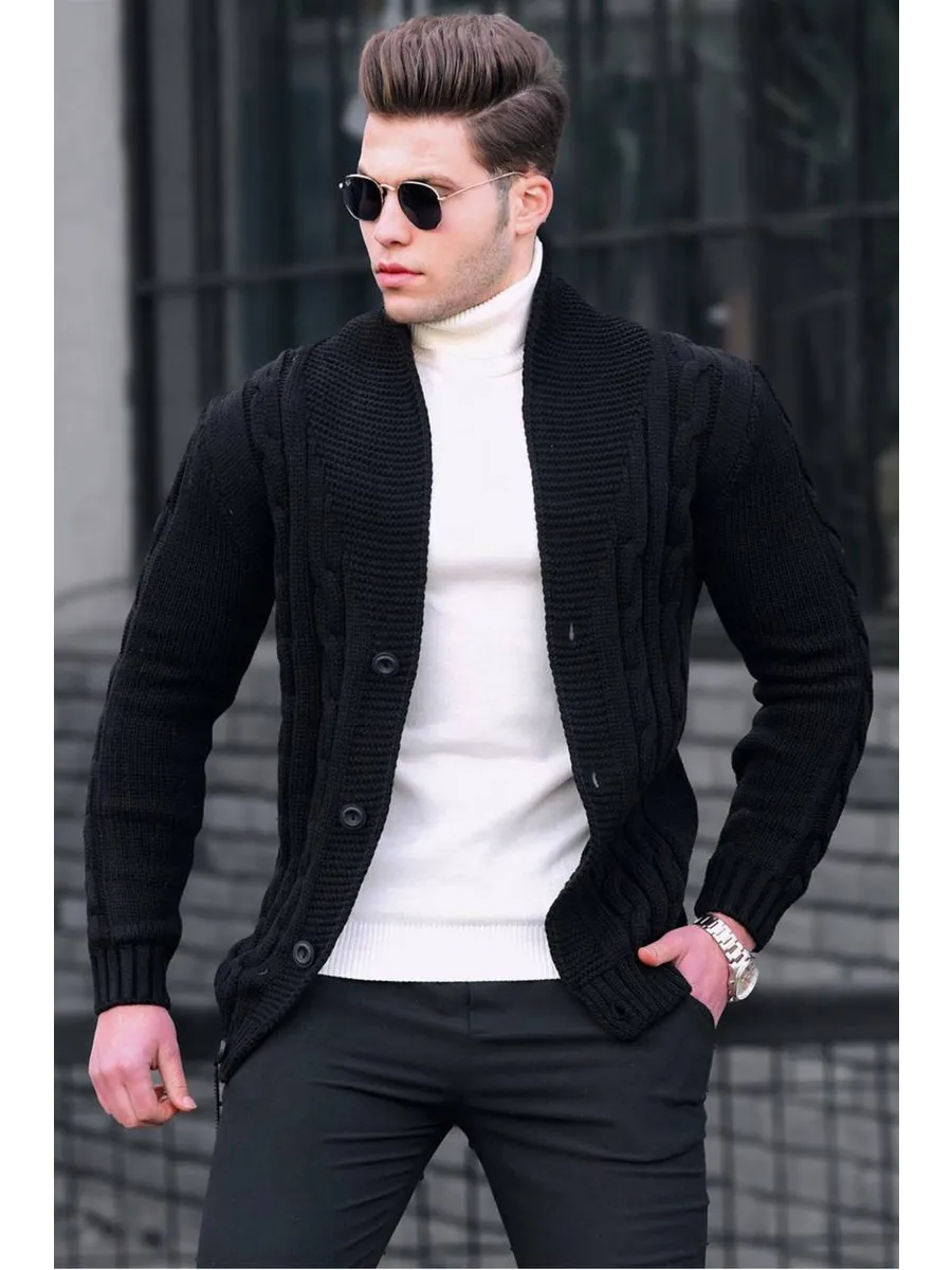 LION FASHION / Кардиган мужской вязаный на пуговицах