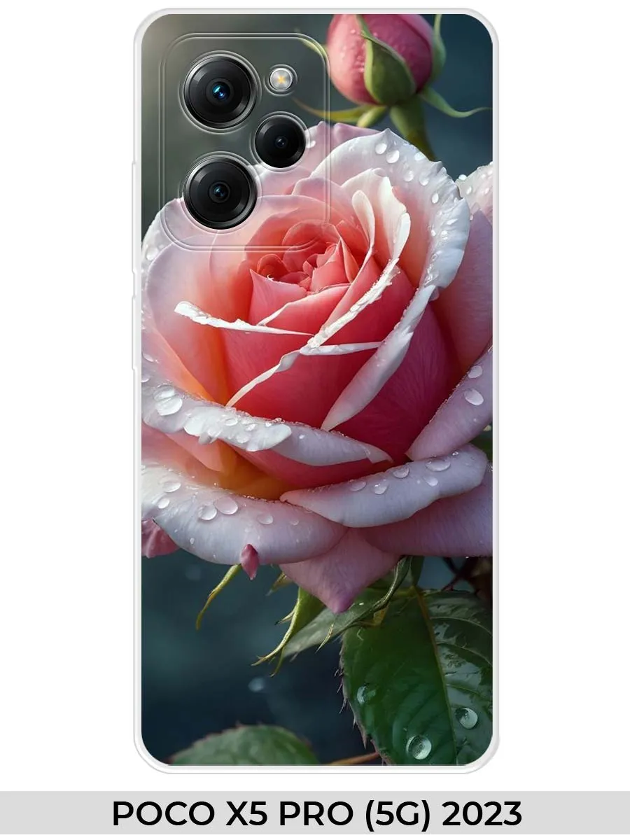 Xiaomi / Чехол на POCO X5 PRO (для Поко Икс 5 про) розами
