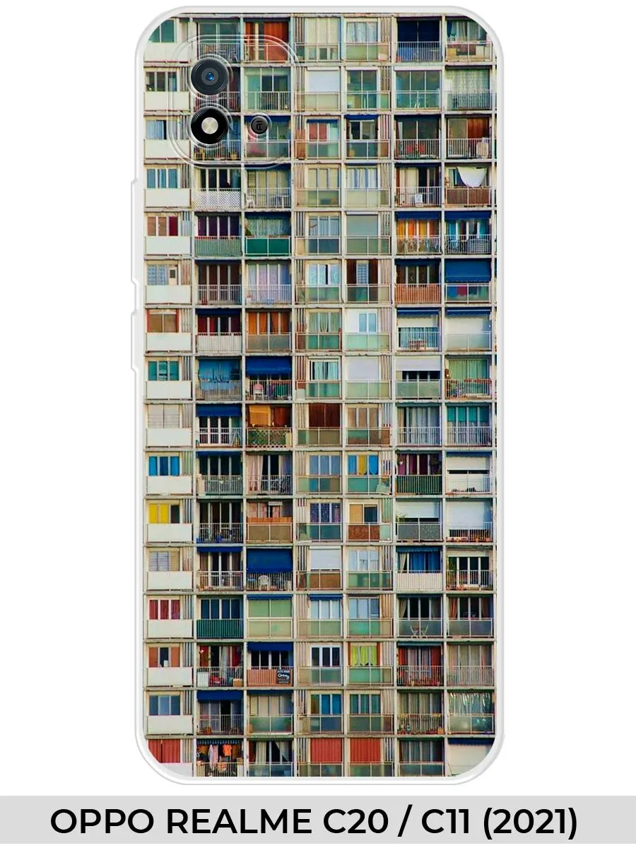 Realme / Чехол на Oppo C20 (для Оппо Реалми Ц20) панелька