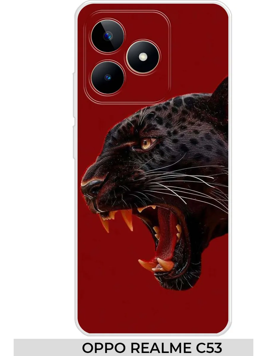 oppo / Чехол на Realme C53 C51 пантерой
