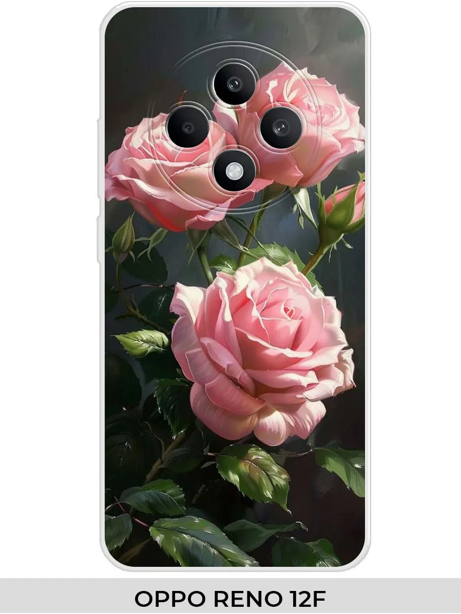 oppo / Чехол на RENO 12F розами
