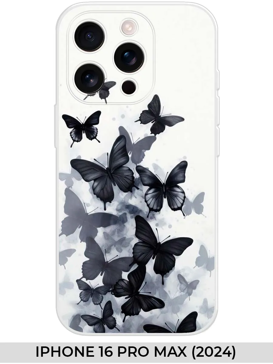 NOOTO / Чехол на iPhone 16 PRO MAX (2024) с бабочками