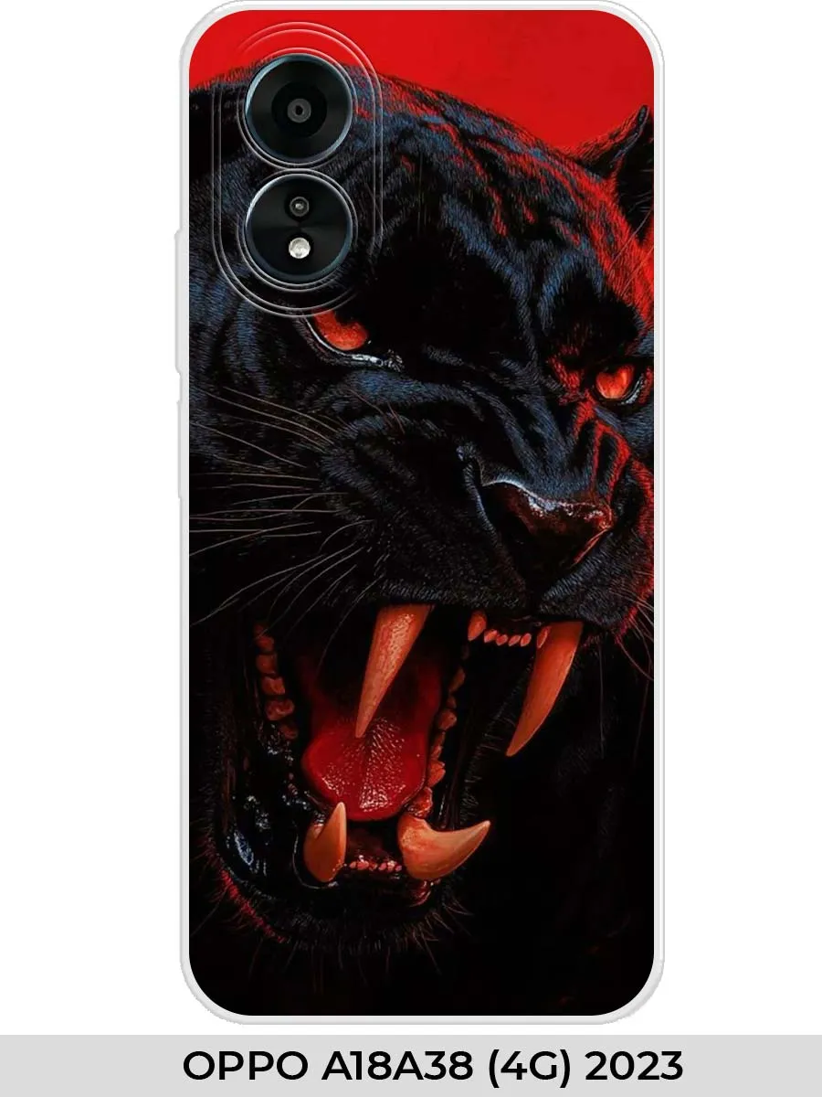 oppo / Чехол на A18 A38 (4G) 2023 пантерой