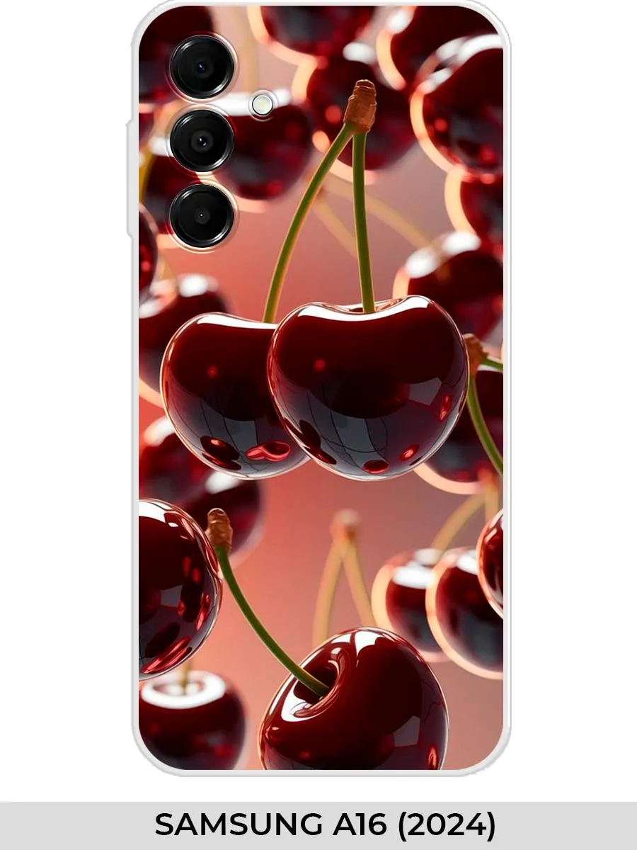Samsung / Чехол на A16 (2024) вишня