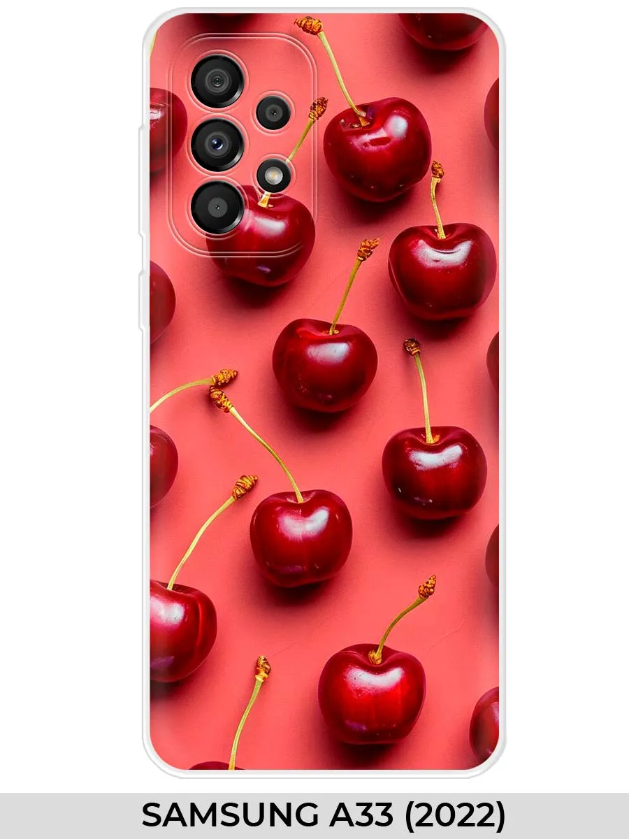 Samsung / Чехол на A33 (для Самсунг А33) вишня