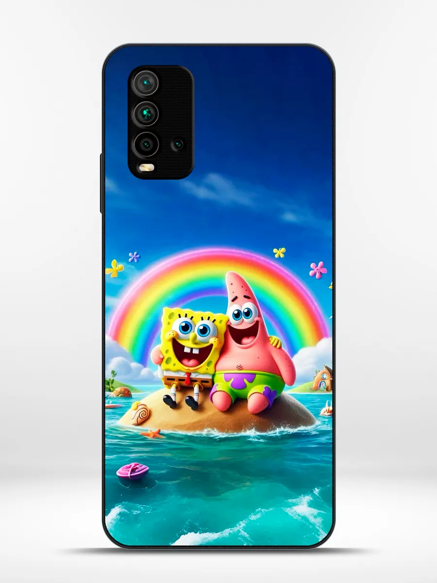 KRISTYSHOP / Чехол на Redmi 9T губка боб