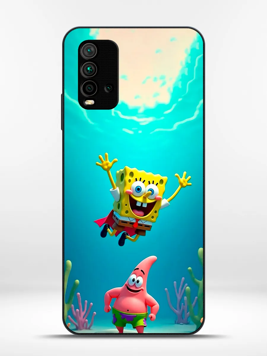 KRISTYSHOP / Чехол на Redmi 9T губка боб