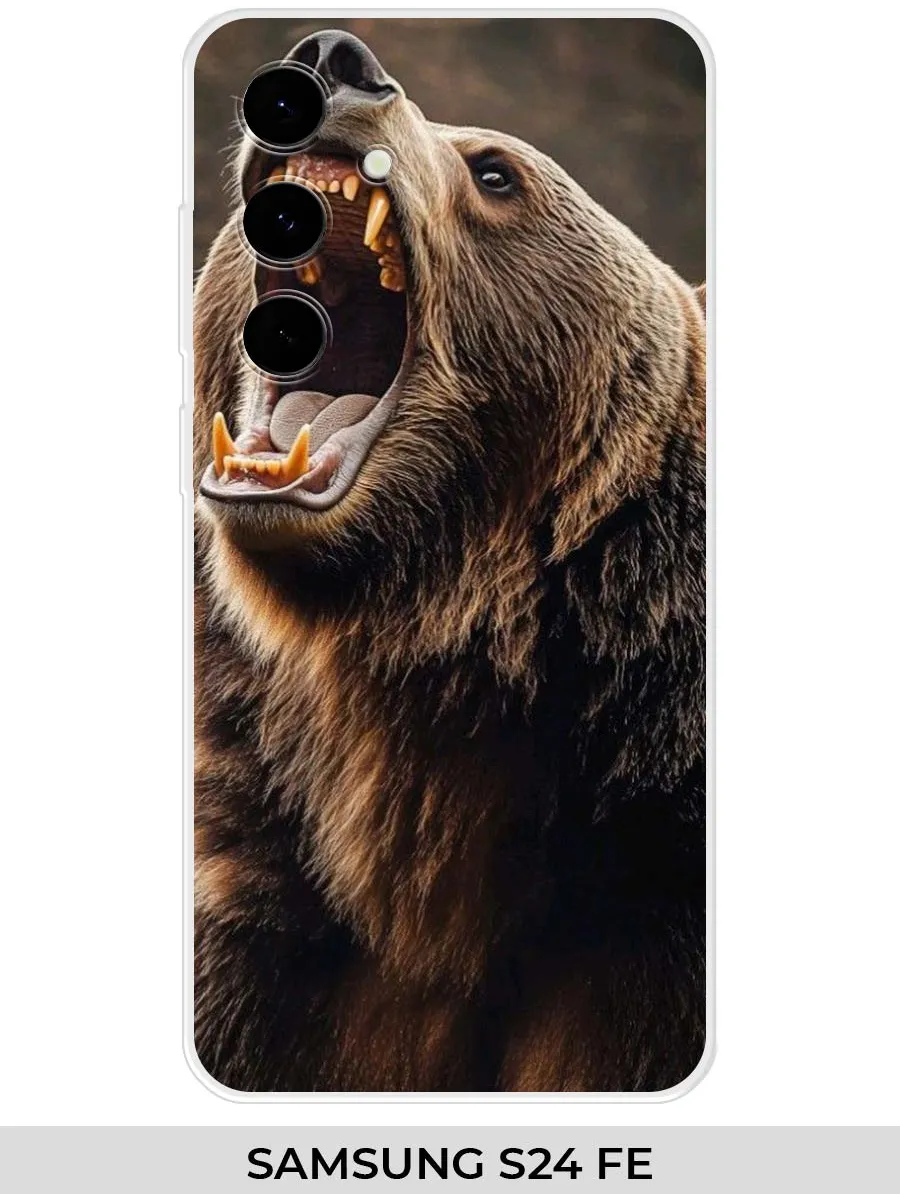Samsung / Чехол на S24 FE (2024) Медведь