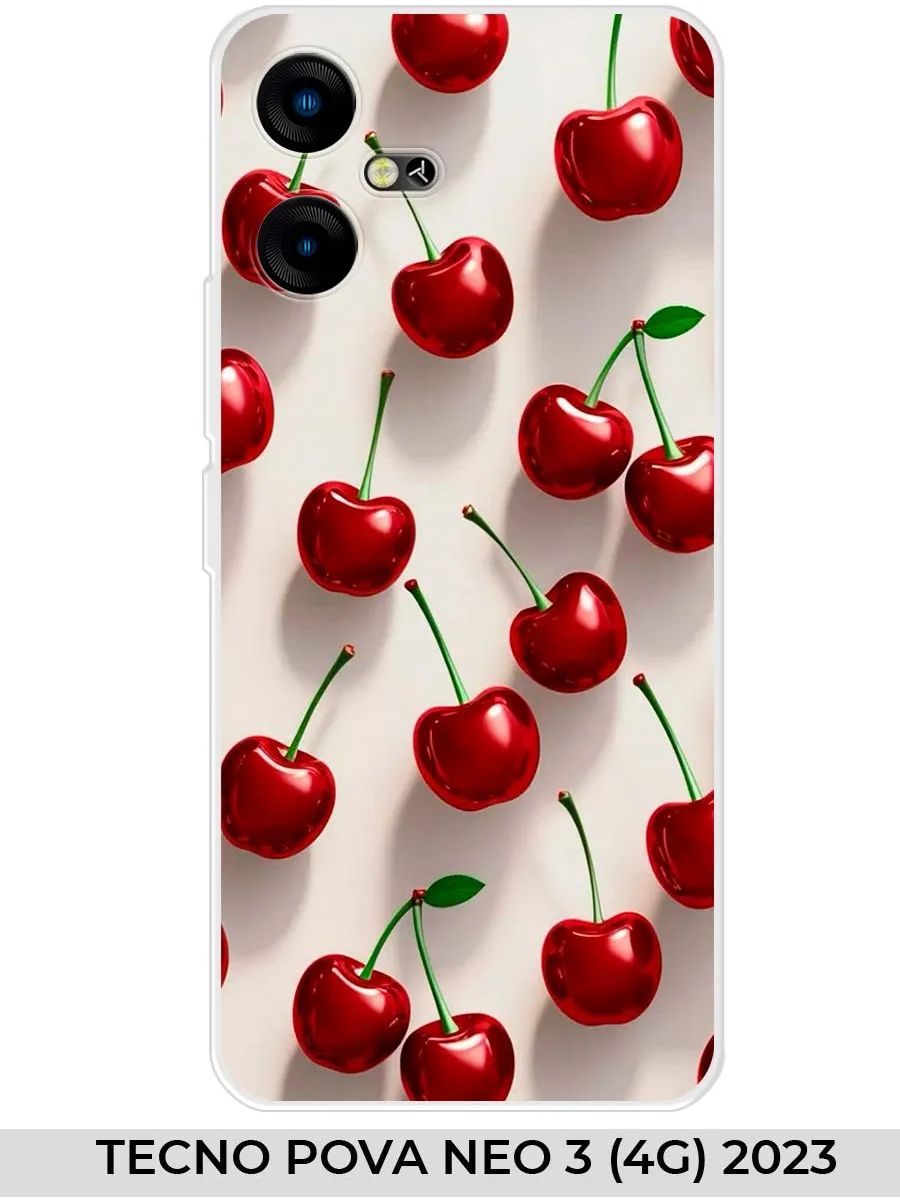 TECNO / Чехол на POVA NEO 3 4G (для Техно Пова Нео 3 4г) вишня