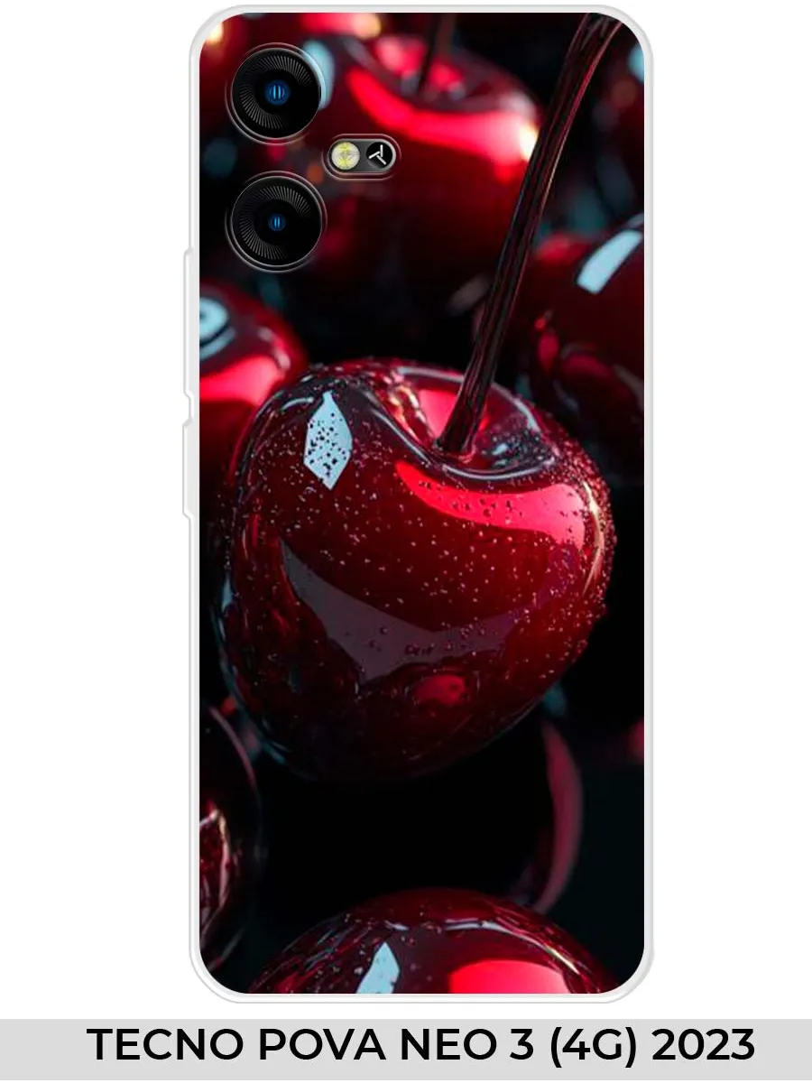 TECNO / Чехол на POVA NEO 3 4G (для Техно Пова Нео 3 4г) вишня