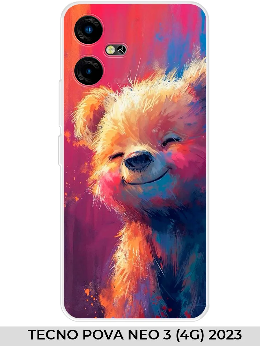 TECNO / Чехол на POVA NEO 3 4G (для Техно Пова Нео 3 4г) мишка