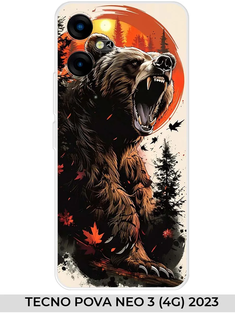 TECNO / Чехол на POVA NEO 3 4G Медведь