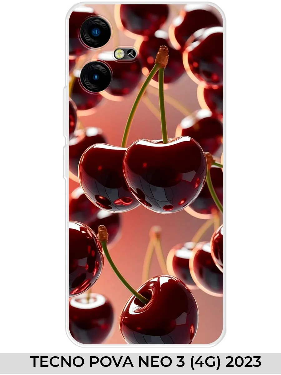 TECNO / Чехол на POVA NEO 3 4G (для Техно Пова Нео 3 4г) вишня