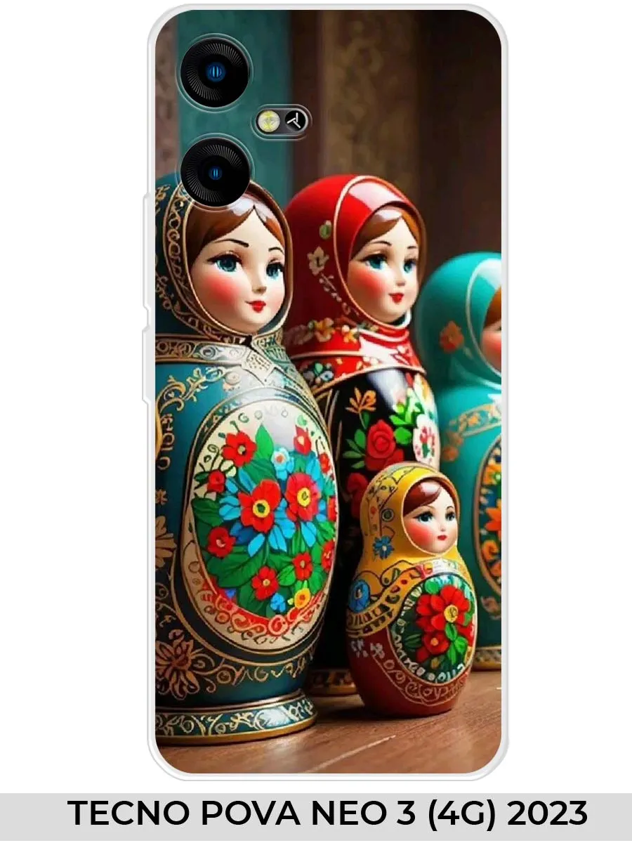 TECNO / Чехол на POVA NEO 3 4G с матрешкой
