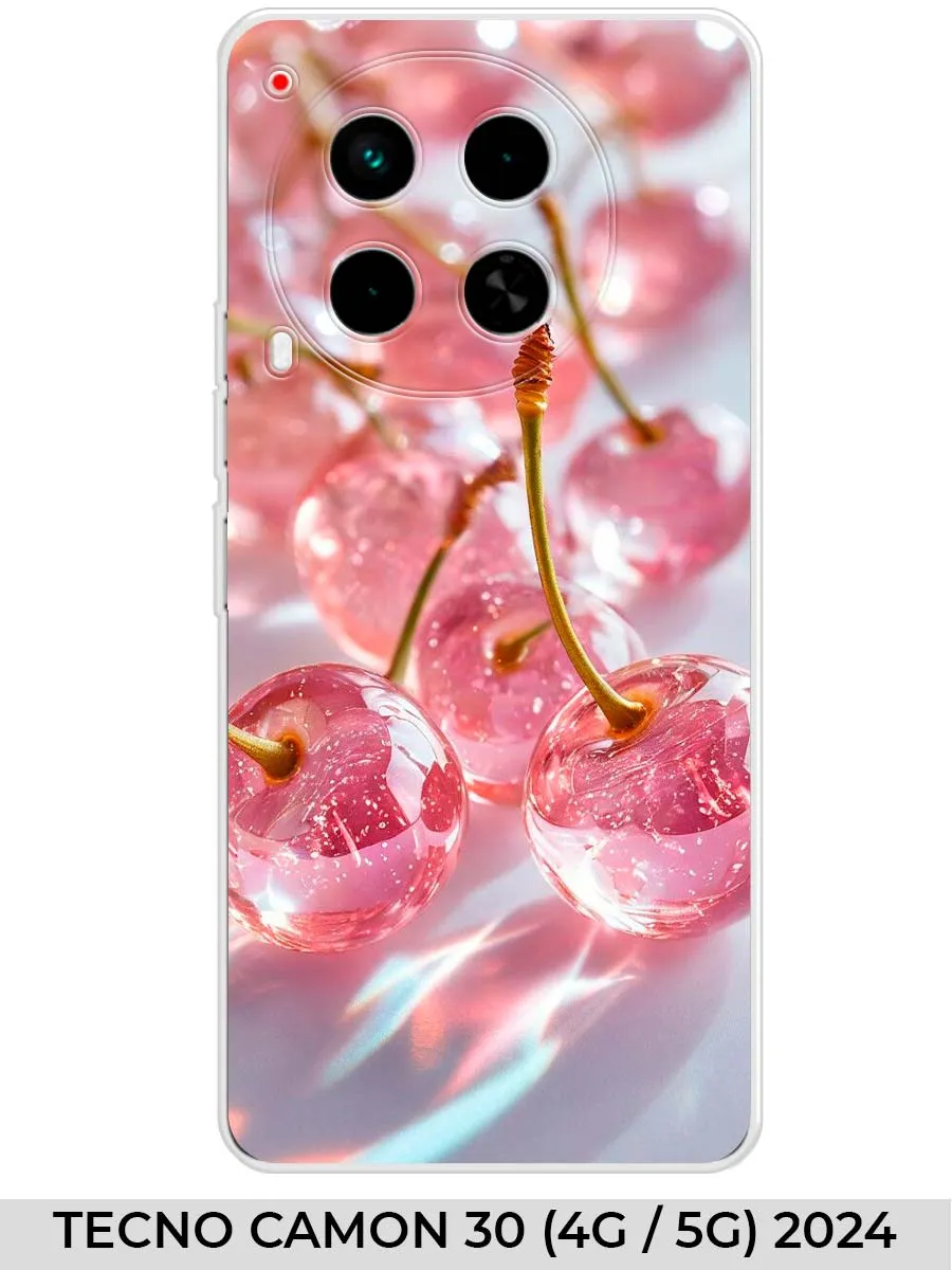 TECNO / Чехол на Camon 30 (4G 5G) 2024 вишня