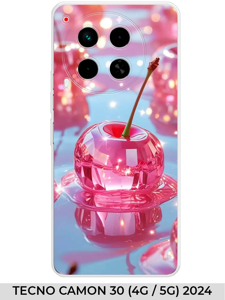 TECNO / Чехол на Camon 30 (4G 5G) 2024 вишня