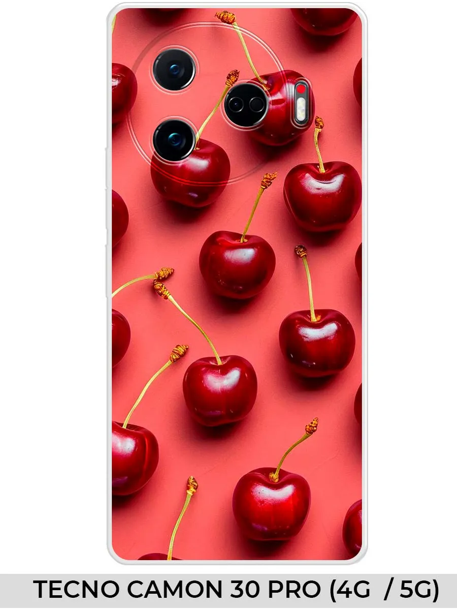 TECNO / Чехол на Camon 30 PRO (4G 5G) 2024 вишня